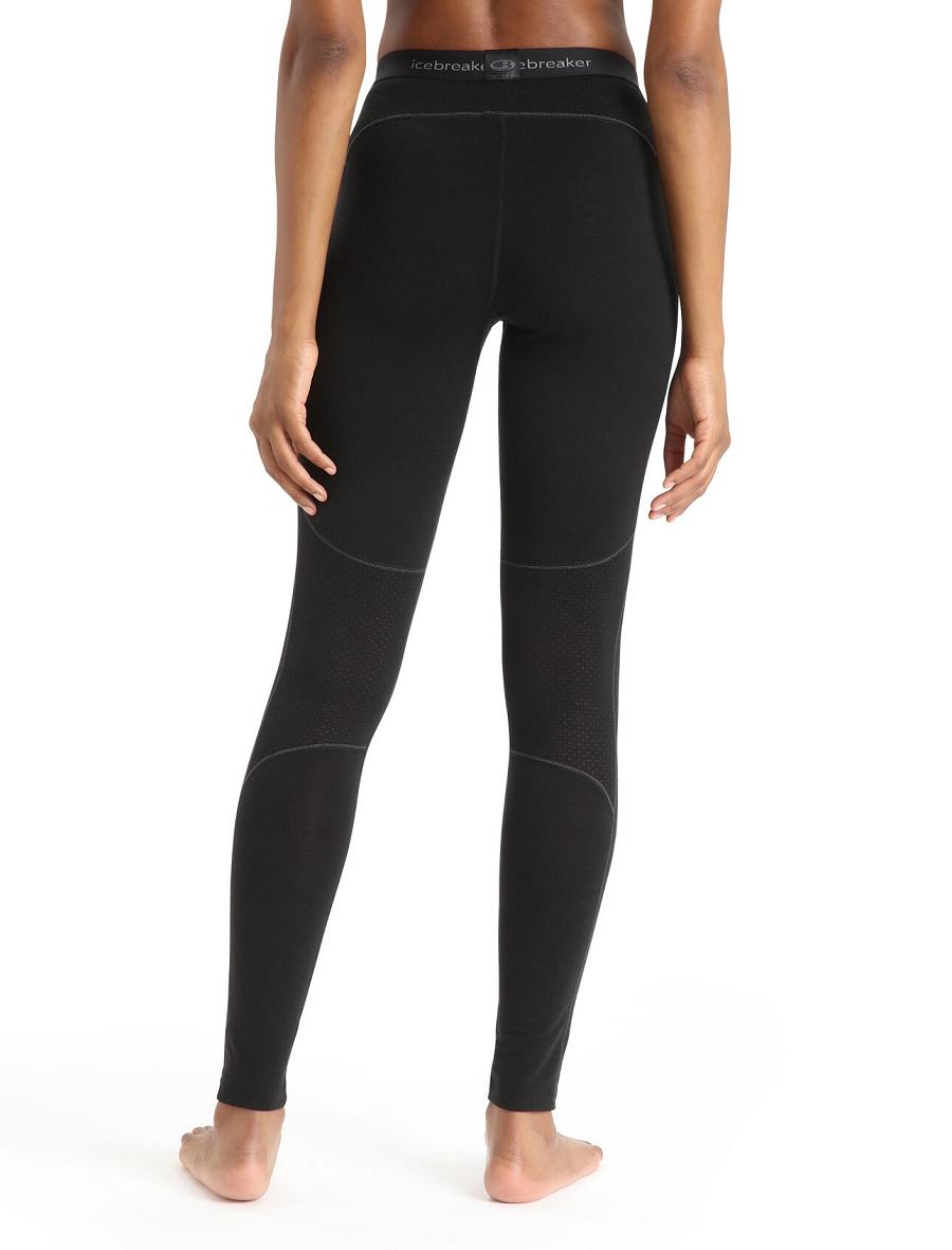 Leggings Icebreaker BodyfitZone™ Merino 150 Zone Thermal Femme Noir | FR 1543UZGT